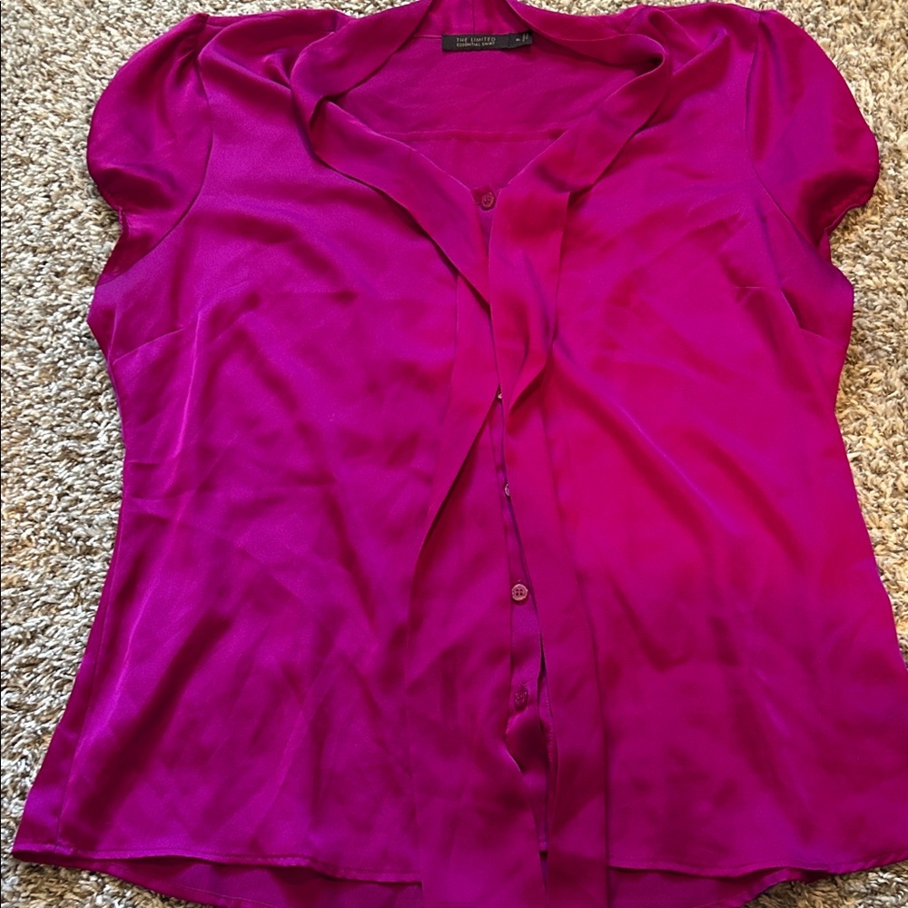 The Limited Fuchsia Blouse